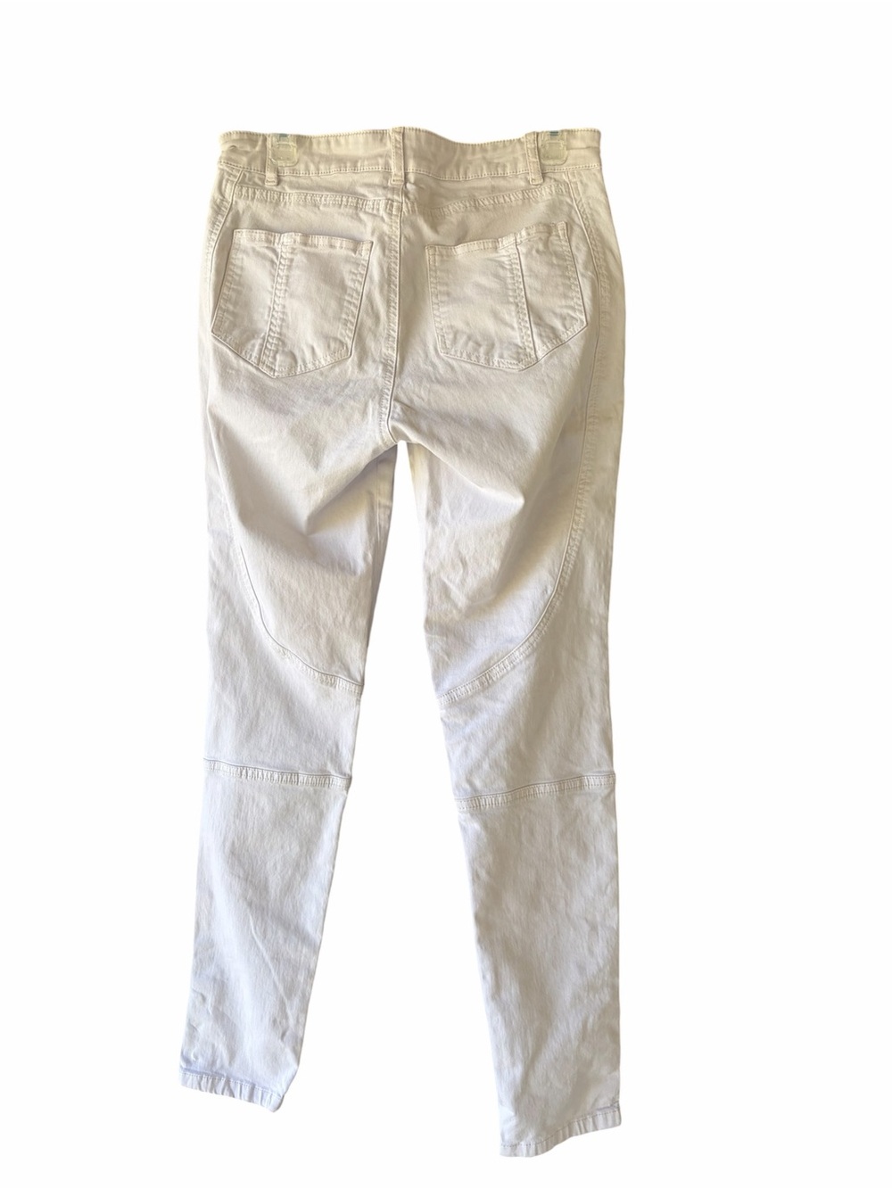 EUC Peruvian Connection Ryder Quiet Luxury French Twill Cream Ankle Pants Size 6 - Picture 6 of 7